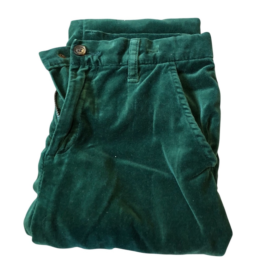 NWOT Gymboree Boy Size 10 Formal Velvet Velour Forest Green Pants